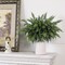 12 Pcs Artificial Cedar Branch Faux Greenery Plants Stem (Green) 8"D x 8"W x 18"H
